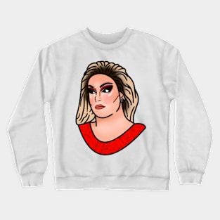 jan face crack stressed Crewneck Sweatshirt